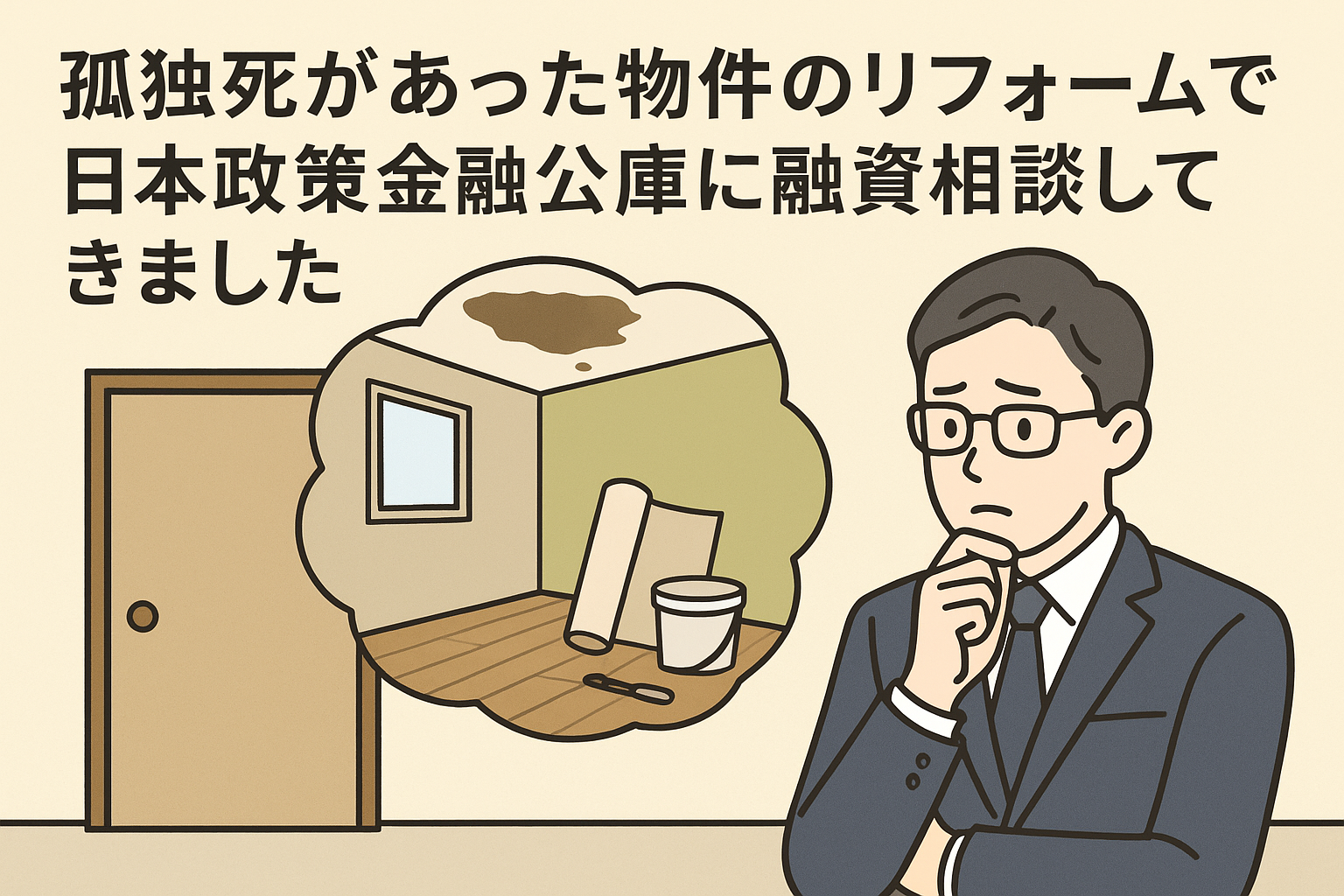 孤独死があった物件のリフォームで、日本政策金融公庫に融資相談してきました